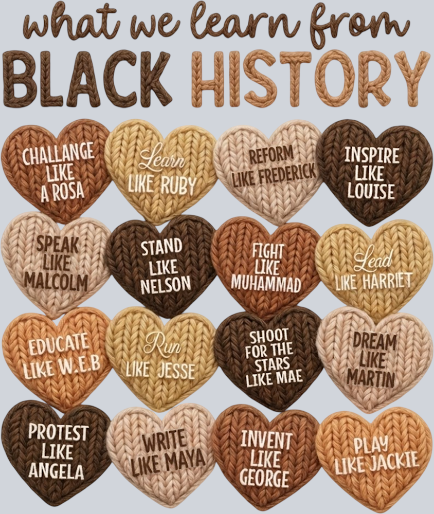 What We Learn From Black History Knit - STK07565