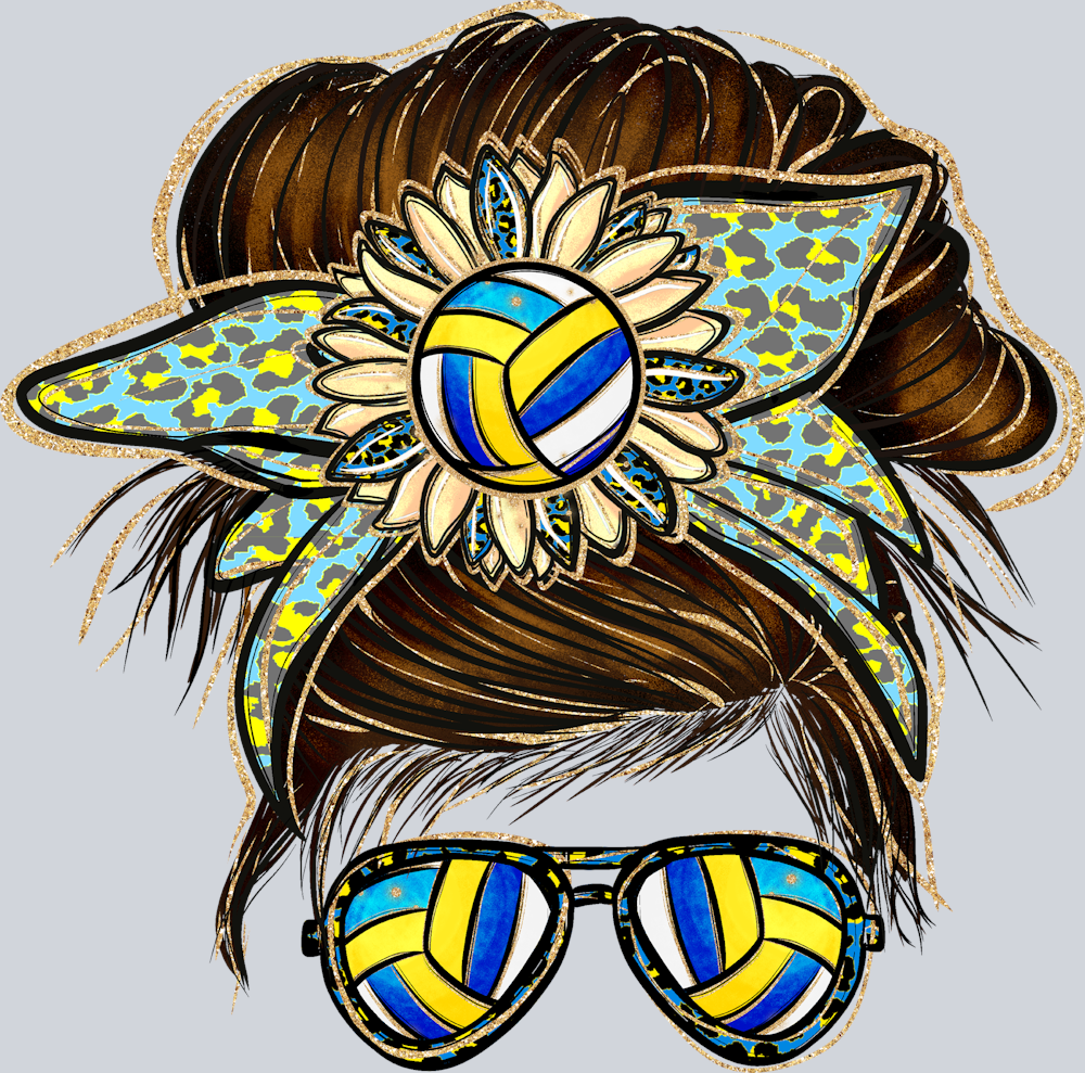 Messy Bun Volleyball - STK04262