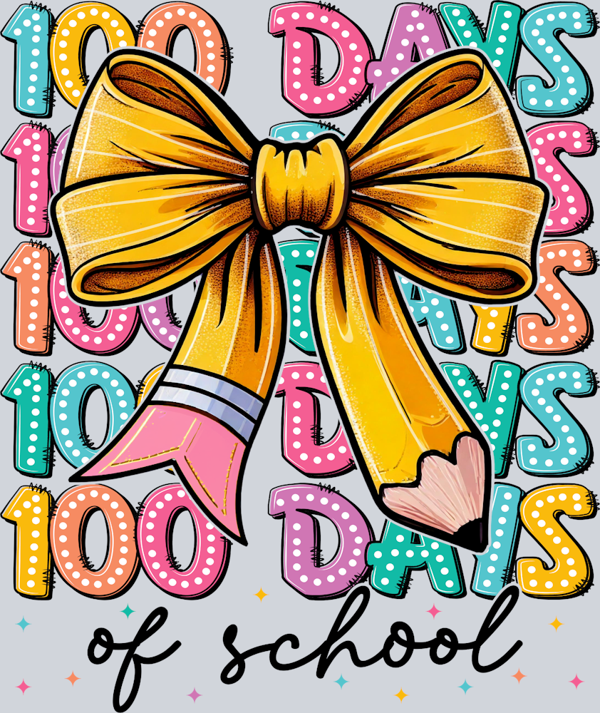 100 Days Of School Pencil Black - STK07281