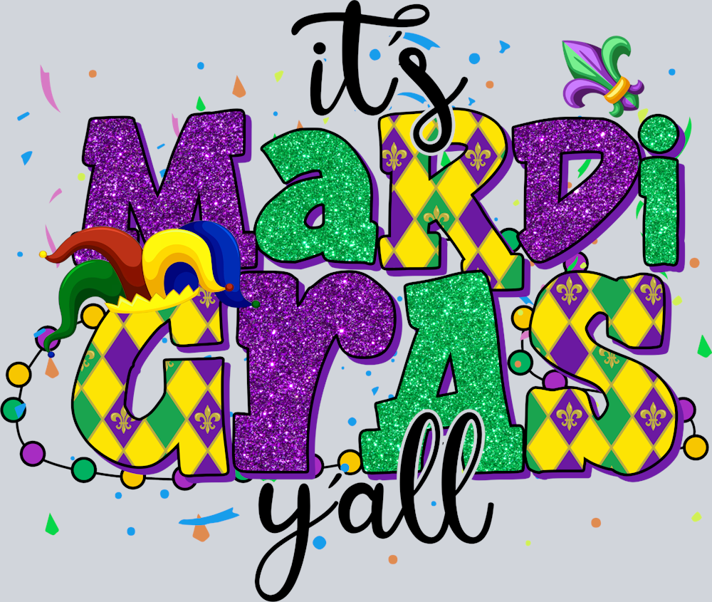 Mardi Gras Glitter Y'all - STK04046