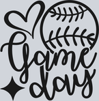 Baseball Game Day - Black - STK00402