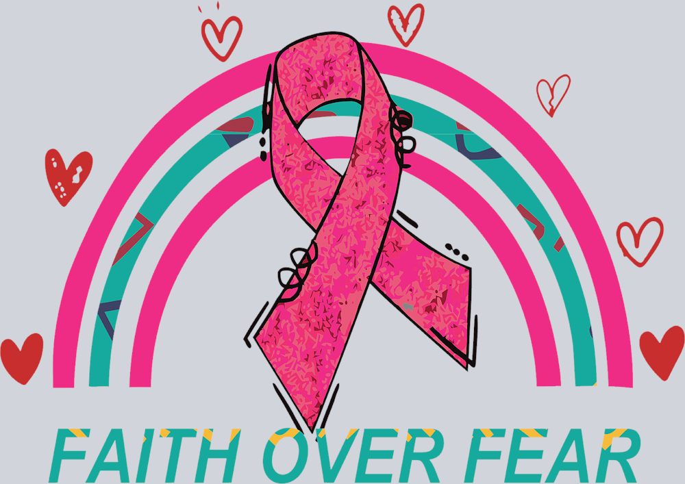 Breast Cancer Awareness Faith Over Fear - STK01123