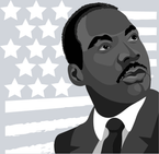 Mlk Flag Gray - STK04309