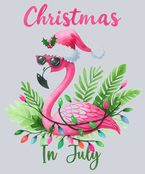 Christmas In July Flamingo - STK01310