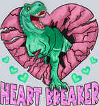 Trex Heart Breaker Pink Heart - STK06184