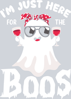 Halloween I'm Just Here For The Boos - STK02486