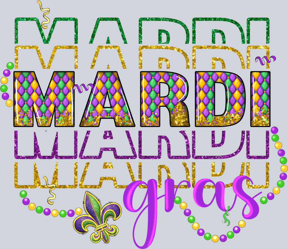 Mardi Gras Stacked Beads - STK04102