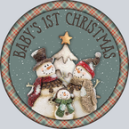 Babys 1st Christmas Snowman - STK00363