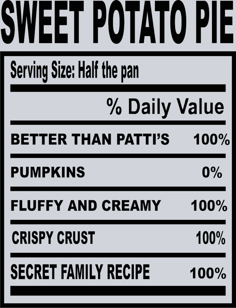Soul Food Thanksgiving Sweet Potato Pie - STK05646