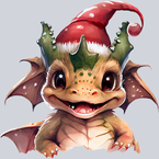 Baby Christmas Dragon - STK00352