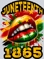 Juneteenth 1865 Lips Black - STK03346