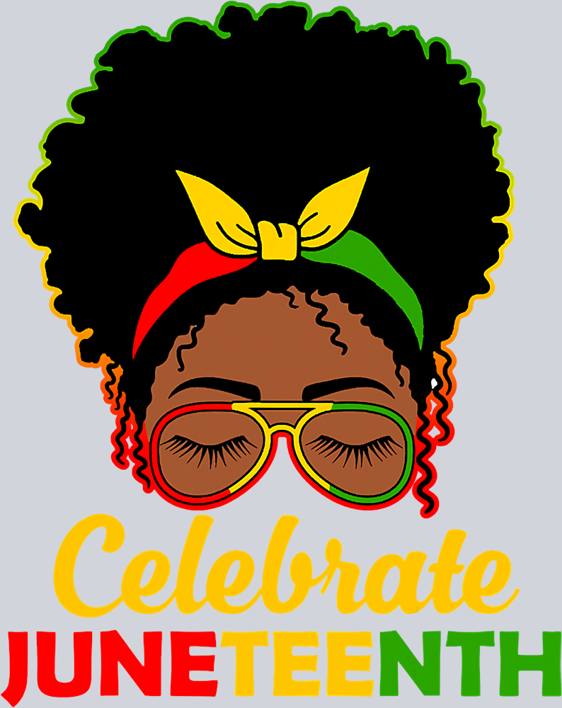 Messy Bun Afro Mama Juneteenth - STK04257