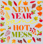 New Year Hot Mess Leaves - STK04495