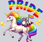 Raccoon Unicorn Pride - STK05116