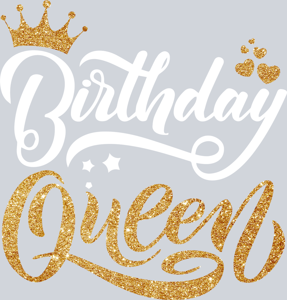 Birthday Queen Faux Glitter 2 - STK00571