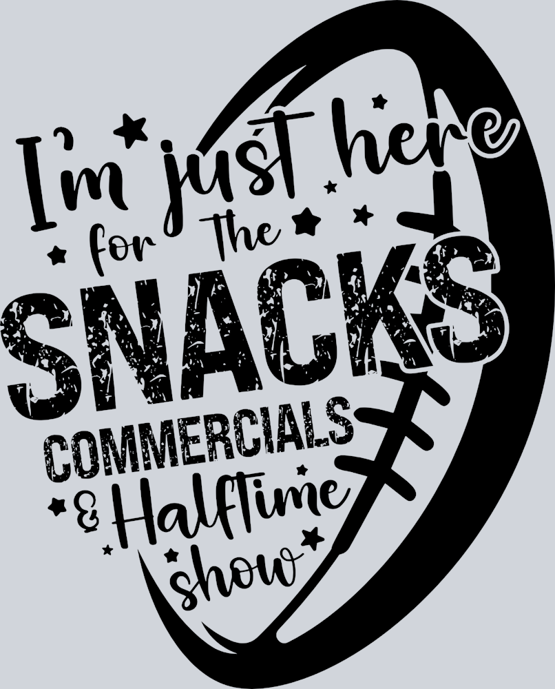 I'm Just Here For The Snacks - Black - STK03066