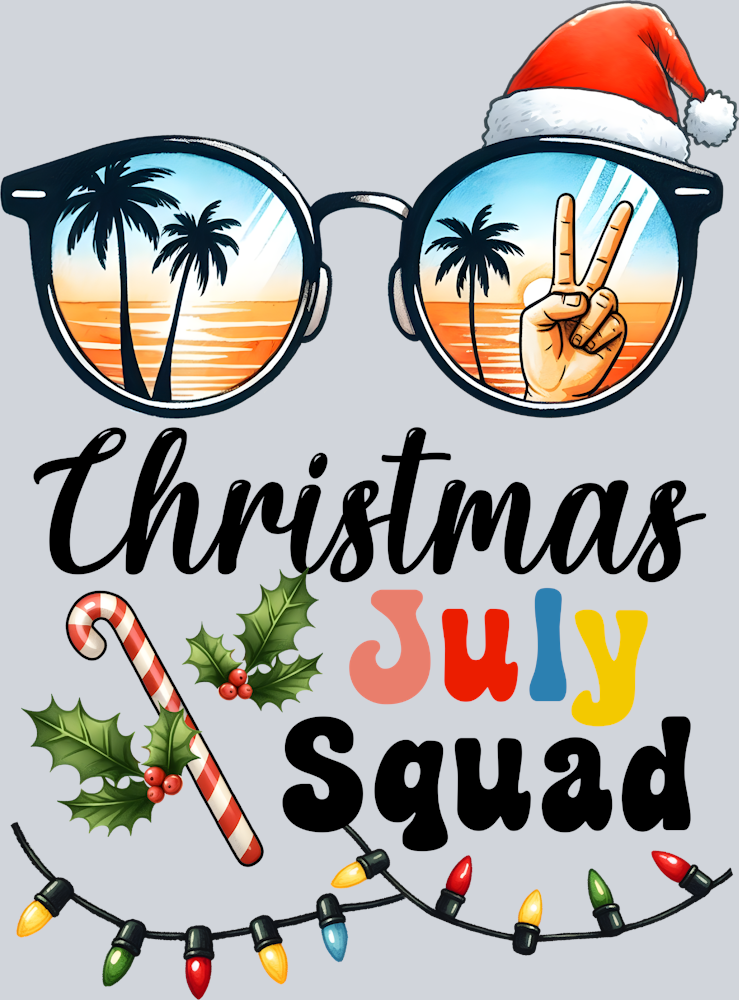 Christmas In July Squad Beach In Sunglasses - STK01316