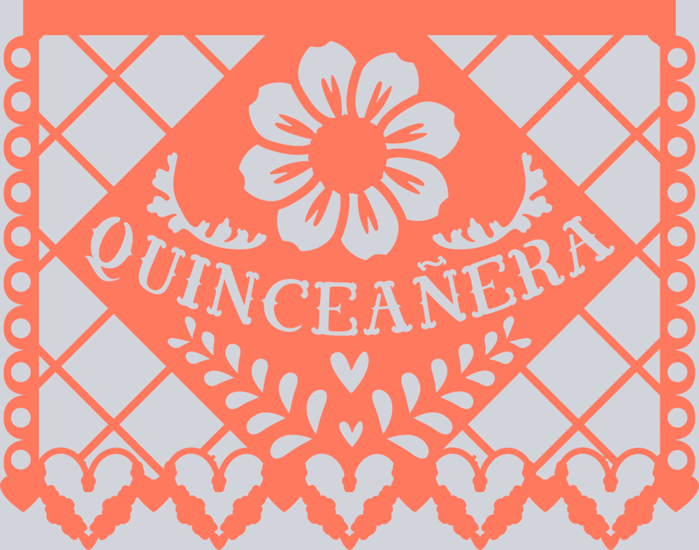 Papel Picado Quinceaera 3 - STK06920