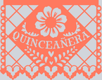 Papel Picado Quinceaera 3 - STK06920