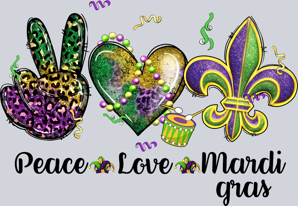 Peace Love Mardi Gras - STK04760