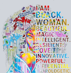 I Am Black Woman Beautiful Magic - STK02867