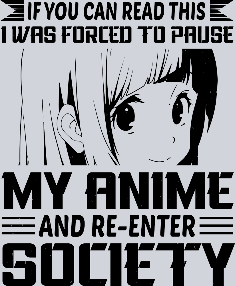 Anime Forced To Pause My Anime Black - STK00261