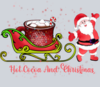 Hot Cocoa Christmas Santa Sleigh - STK02805
