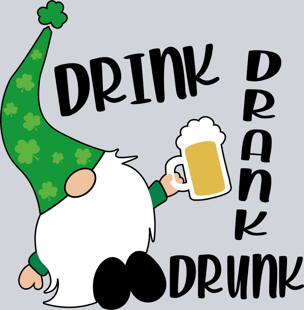Gnome Drink Drank Drunk - STK02276