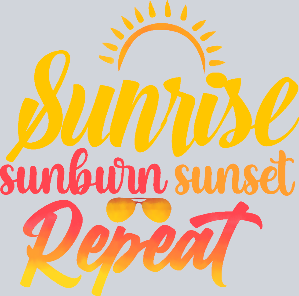 Sunrise Sunburn Sunset Repeat - STK05880
