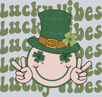 Retro Lucky Vibes Smiley - STK05217