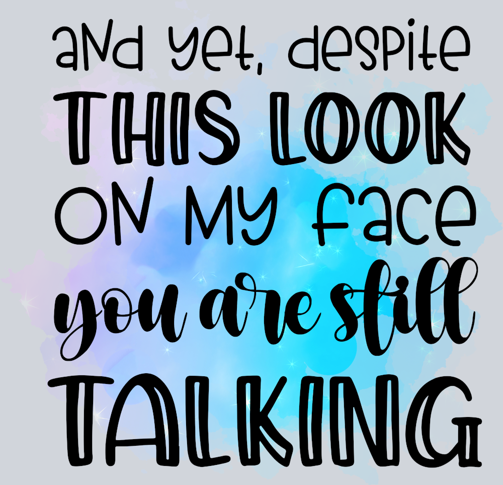 Sarcasm Despite This Look - STK05322