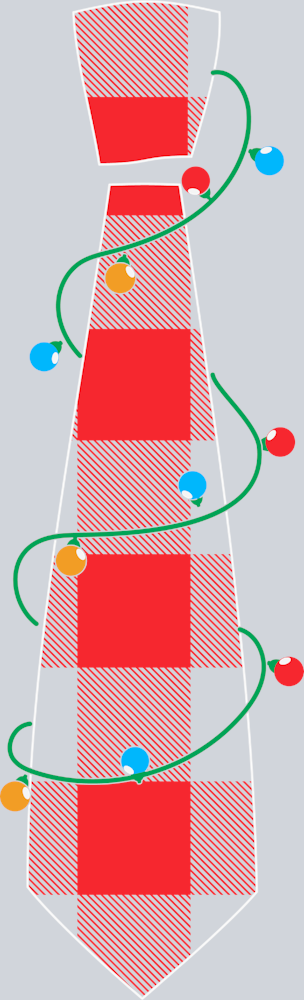 Neck Tie Christmas Lights - STK04473