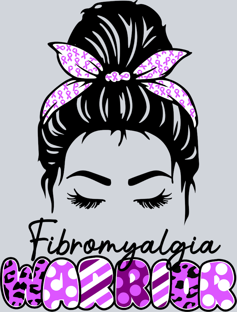 Fibromyalgia Warrior Messy Bun - STK01981