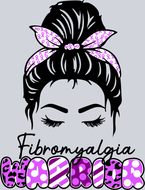 Fibromyalgia Warrior Messy Bun - STK01981