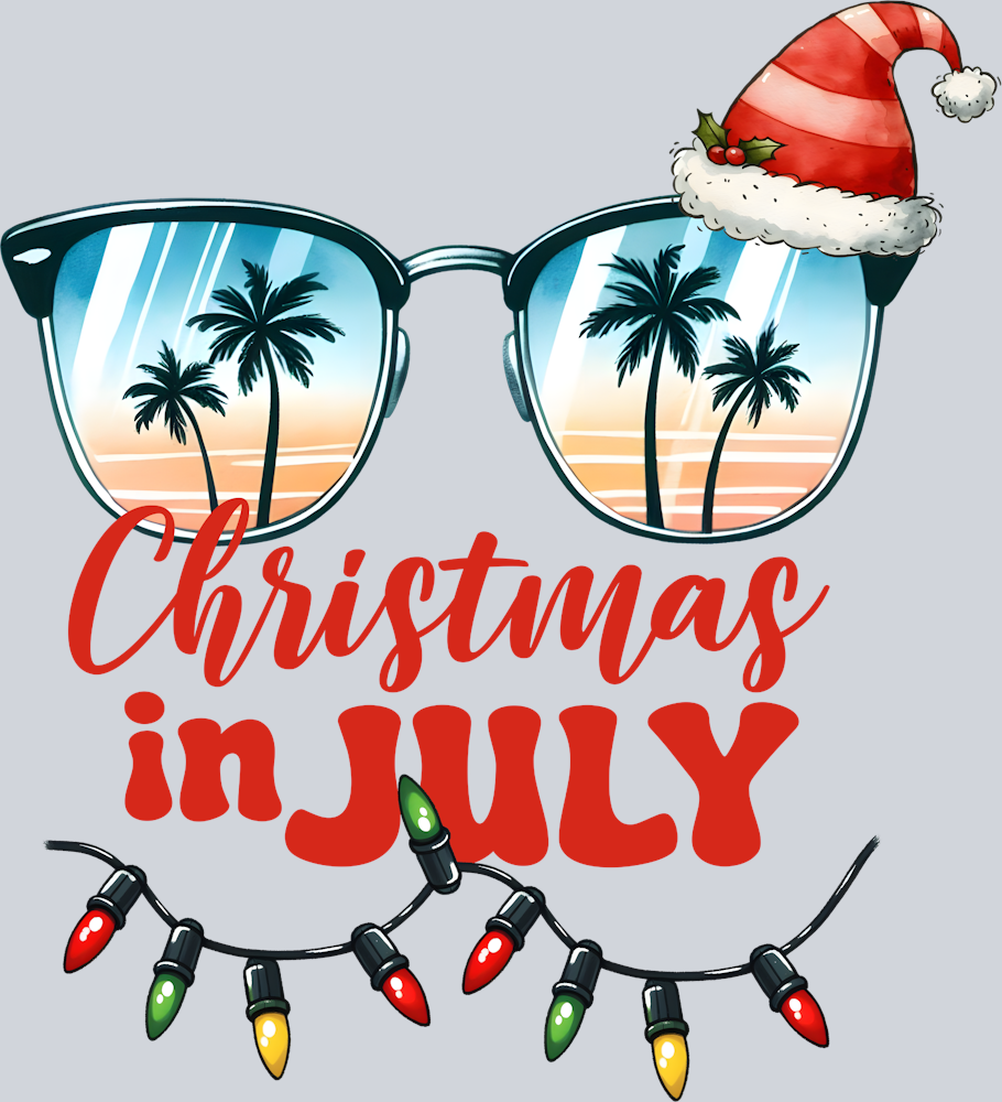 Christmas In July Beach In Sunglasses - STK01308