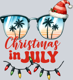 Christmas In July Beach In Sunglasses - STK01308