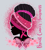 Breast Cancer Awareness Black Woman Butterfly - STK06829
