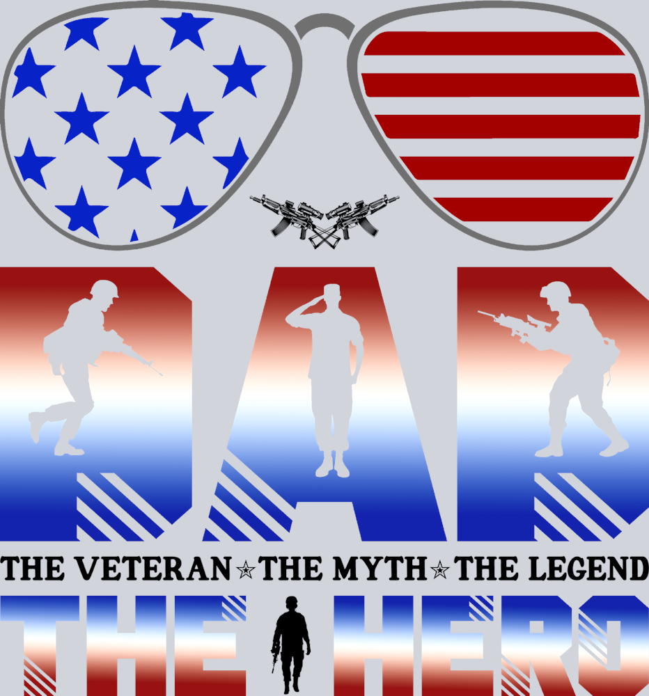 Dad The Veteran The Myth The Legend The Hero - STK01582
