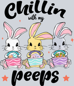 Chillin With My Peeps Easter Bunny - STK01263