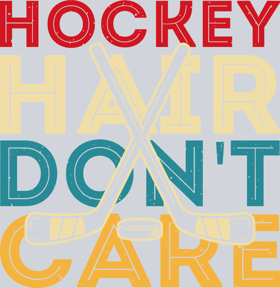 Ice Hockey Hair Don't Care - STK03120
