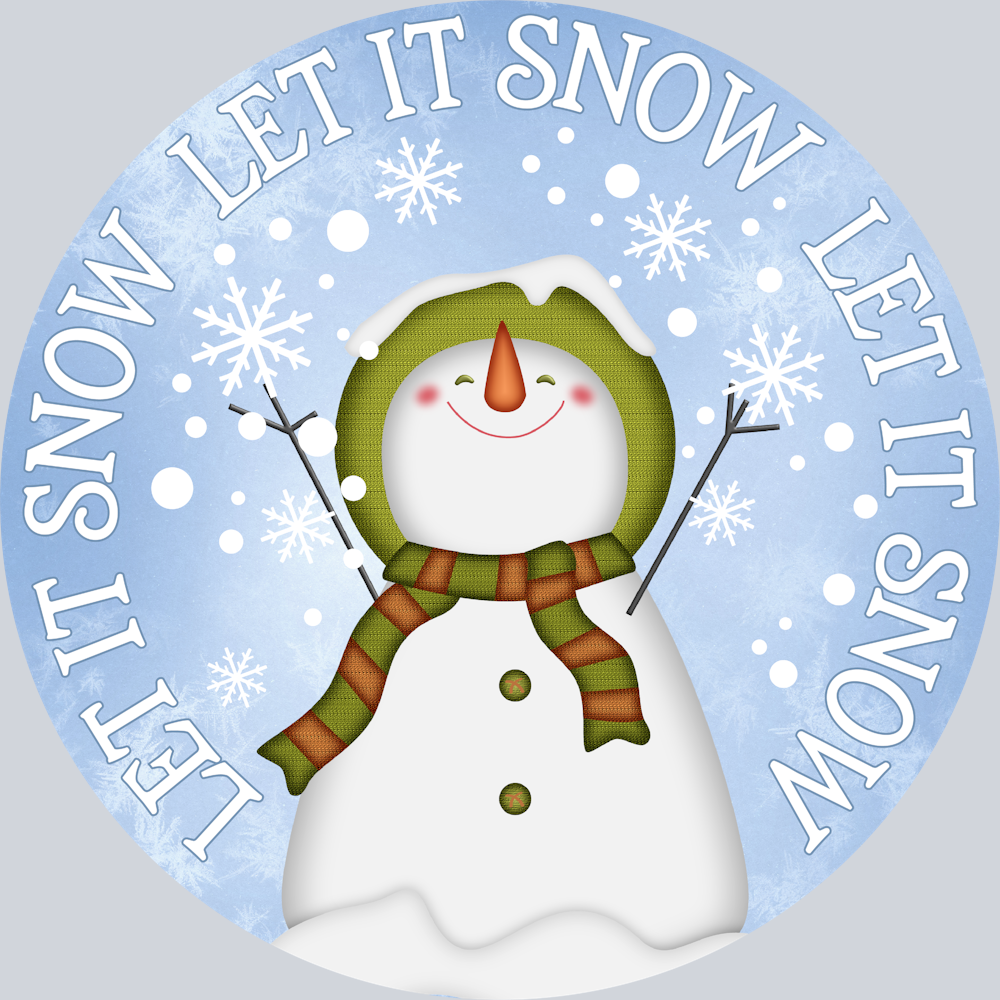 Let It Snow Snowman - STK03564