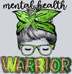 Mental Health Warrior Messy Bun - STK04209
