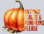 Autumn Leaves And Pumpkins Please 3 - STK07126