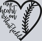 My Heart Is On That Field - Black - STK04449