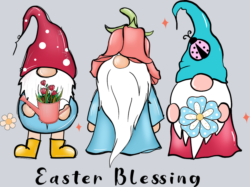 Gnomes Easter Blessing - STK06988