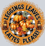 Leggings Leaves Lattes Please 2 - STK07223