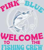 Sports Pink Blue Fishing Crew - STK05741