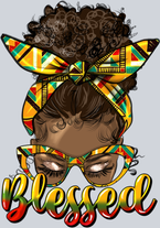 Blessed Black Messy Bun - STK01006