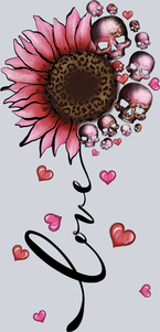 Skull Love Flower - STK05536