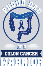 Proud Dad of a Colon Cancer Warrior - White - STK07449